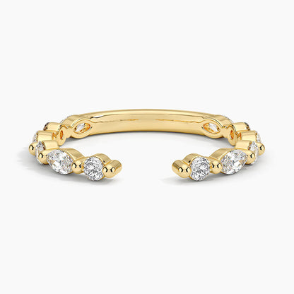 Versailles Lab Diamond Open Ring (1/2 ct. tw.) in 14K Yellow Gold