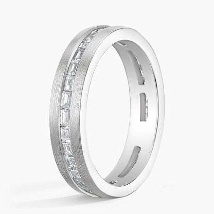 Equator Eternity Lab Diamond 4.5mm Wedding Ring (1 1/8 ct. tw.) in 14K White Gold