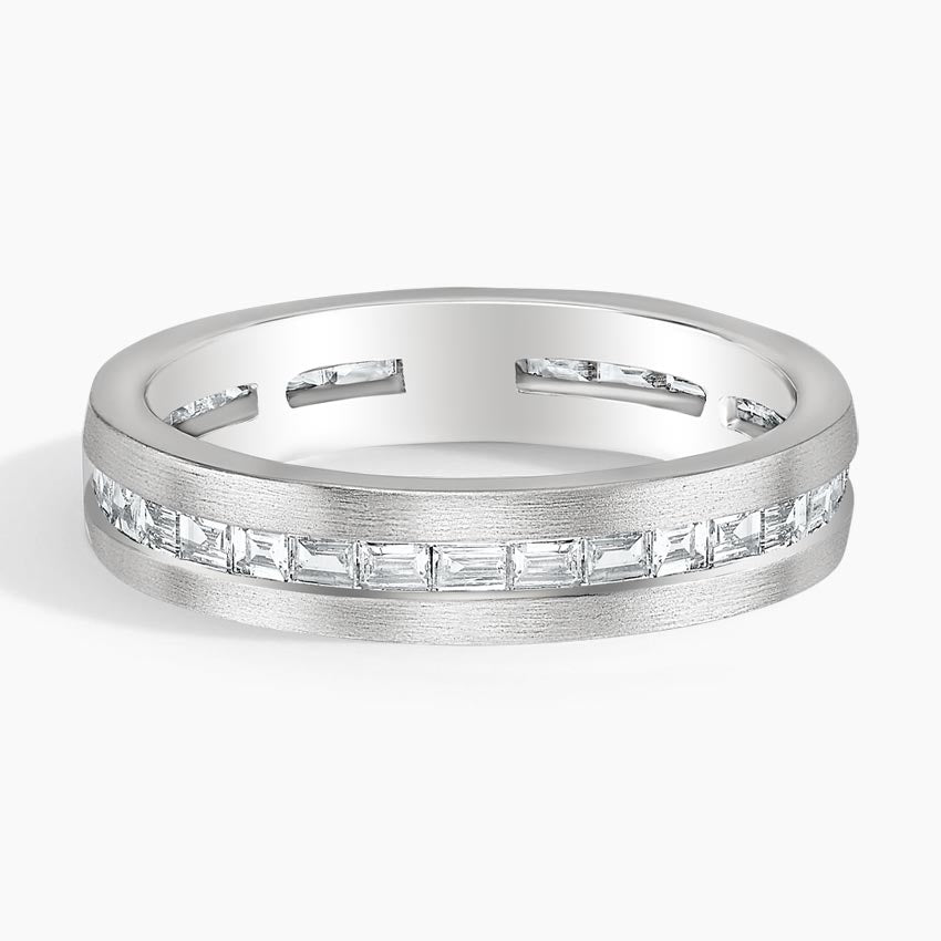 Equator Eternity Lab Diamond 4.5mm Wedding Ring (1 1/8 ct. tw.) in 14K White Gold