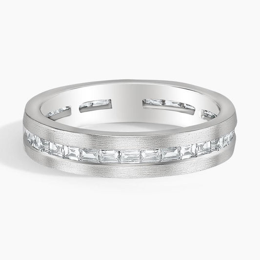 Equator Eternity Lab Diamond 4.5mm Wedding Ring (1 1/8 ct. tw.) in 14K White Gold