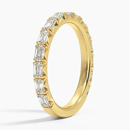 Nathalie Emerald Cut Lab Diamond Ring (7/8 ct. tw.) in 14K Yellow Gold