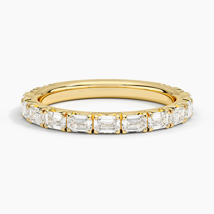 Nathalie Emerald Cut Lab Diamond Ring (7/8 ct. tw.) in 14K Yellow Gold