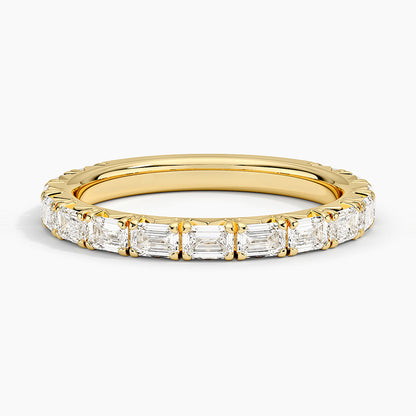 Nathalie Emerald Cut Lab Diamond Ring (7/8 ct. tw.) in 14K Yellow Gold