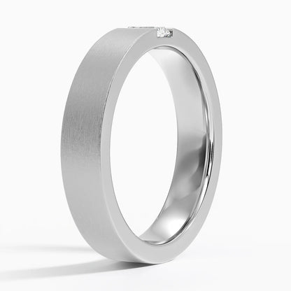 Luxe Apollo Diamond 4.5mm Wedding Ring in 14K White Gold