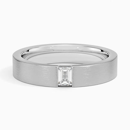 Luxe Apollo Diamond 4.5mm Wedding Ring in 14K White Gold