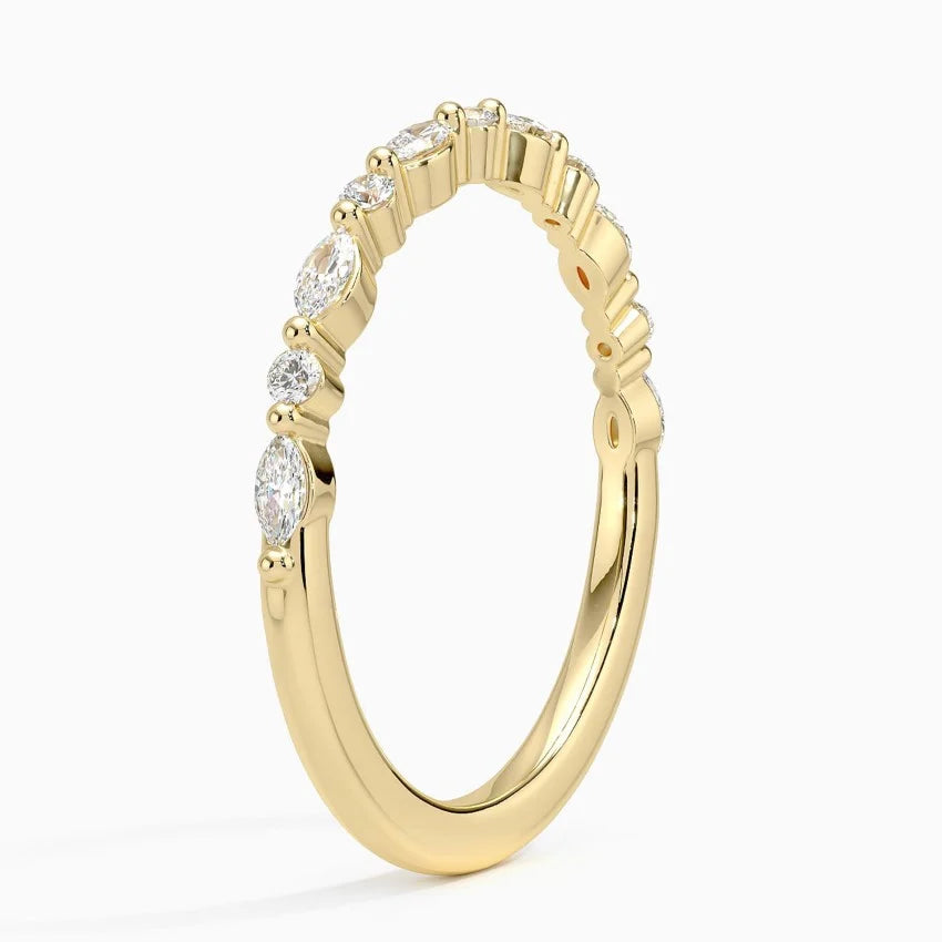 Delicate Versailles Diamond Ring (1/4 ct. tw.) in 14K Yellow Gold