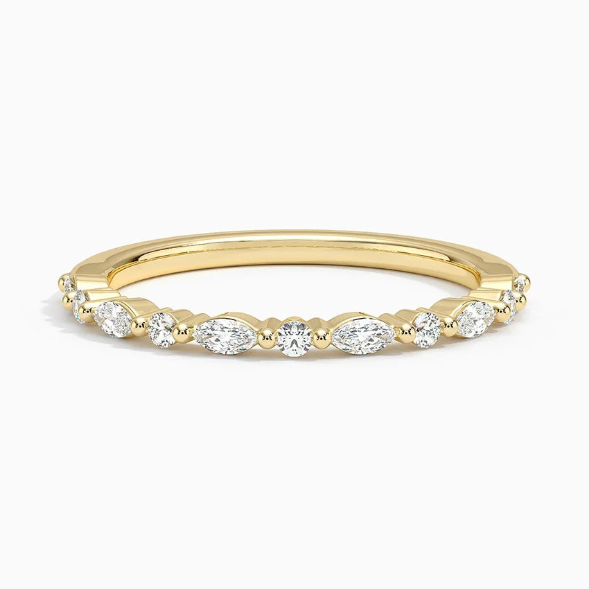 Delicate Versailles Diamond Ring (1/4 ct. tw.) in 14K Yellow Gold