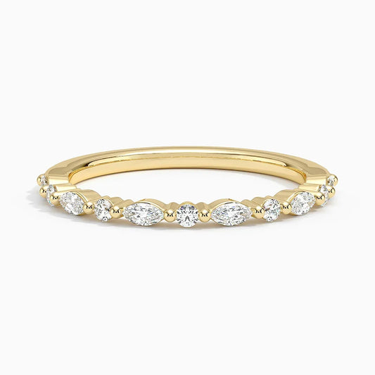 Delicate Versailles Diamond Ring (1/4 ct. tw.) in 14K Yellow Gold
