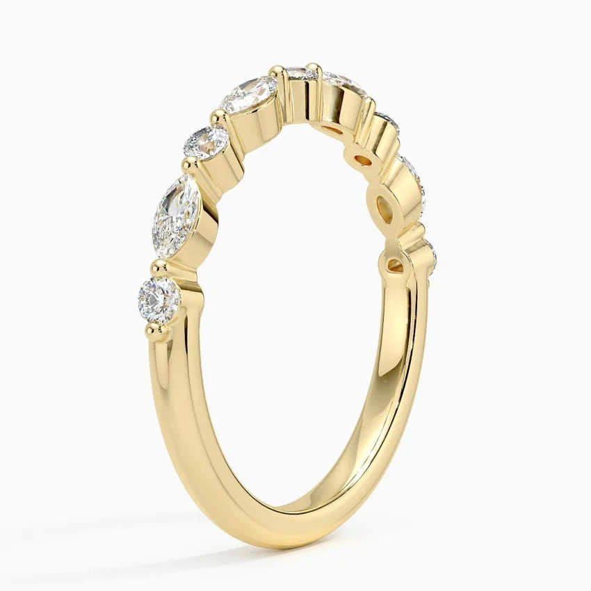 Versailles Half Coverage Lab Diamond Ring (3/8 ct. tw.) in 14K Yellow Gold