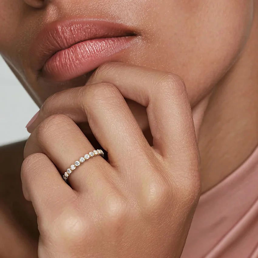 Riviera Eternity Lab Diamond Ring (1 ct. tw.) in 14K Yellow Gold