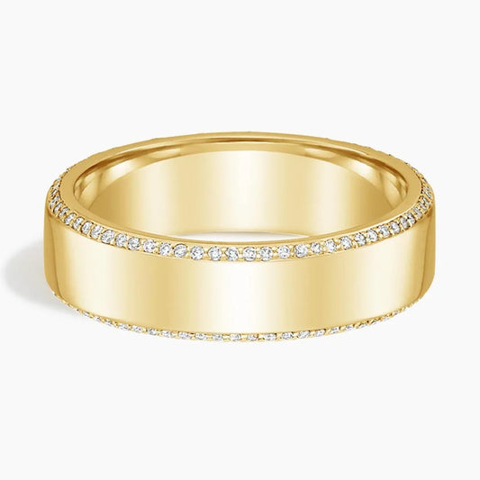 Avalon Eternity Diamond 6mm Wedding Ring (2/5 ct. tw.) in 14K Yellow Gold