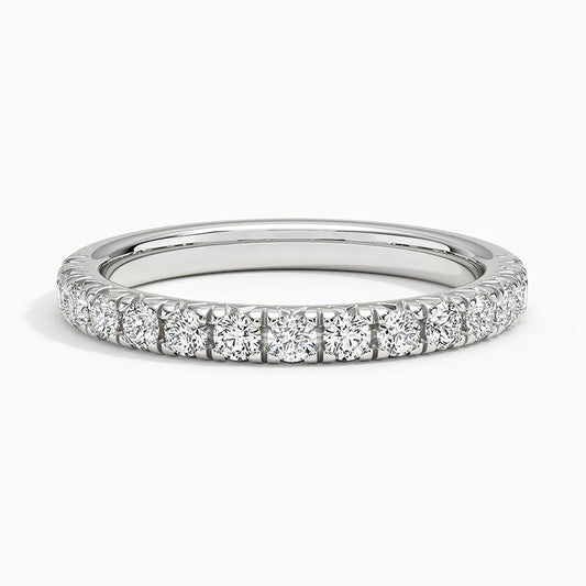 Sienna Half Coverage Lab Diamond Ring (1/2 ct. tw.) in 14K White Gold