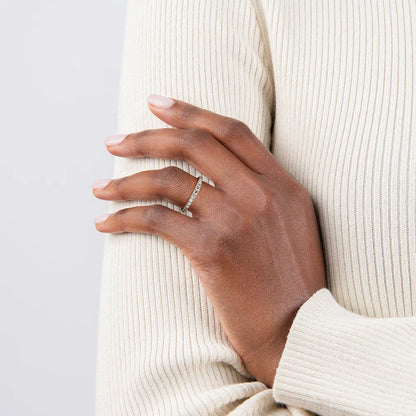 Sienna Half Coverage Lab Diamond Ring (1/2 ct. tw.) in 14K White Gold
