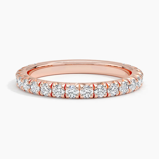 Sienna Three-Quarter Coverage Lab Diamond Ring (5/8 ct. tw.) in 14K Rose Gold