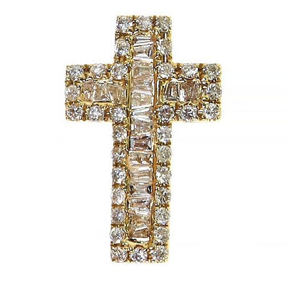 Baguette Diamond Cross Pendant