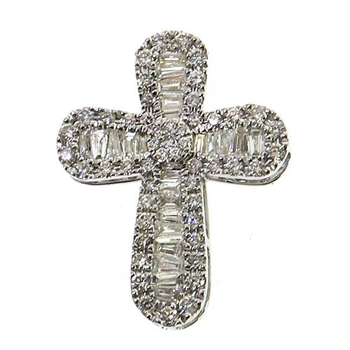 Baguette Diamond Cross