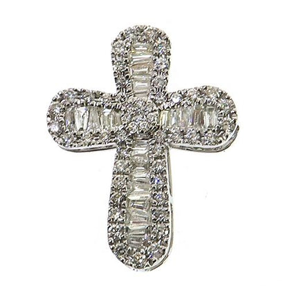 Baguette Diamond Cross