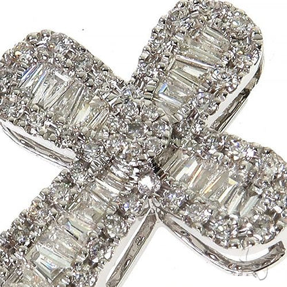 Baguette Diamond Cross