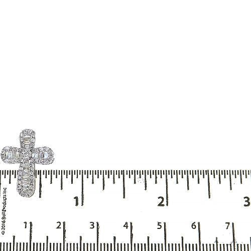 Baguette Diamond Cross