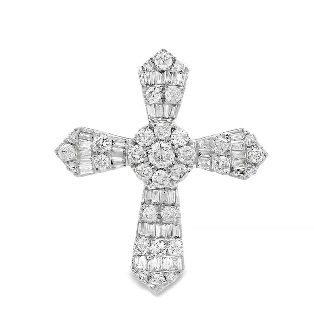 Baguette Diamond Cross