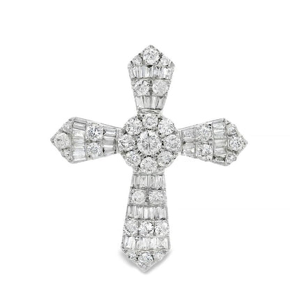 Baguette Diamond Cross