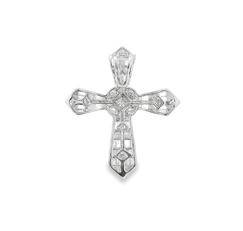 Baguette Diamond Cross
