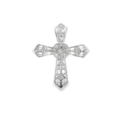 Baguette Diamond Cross