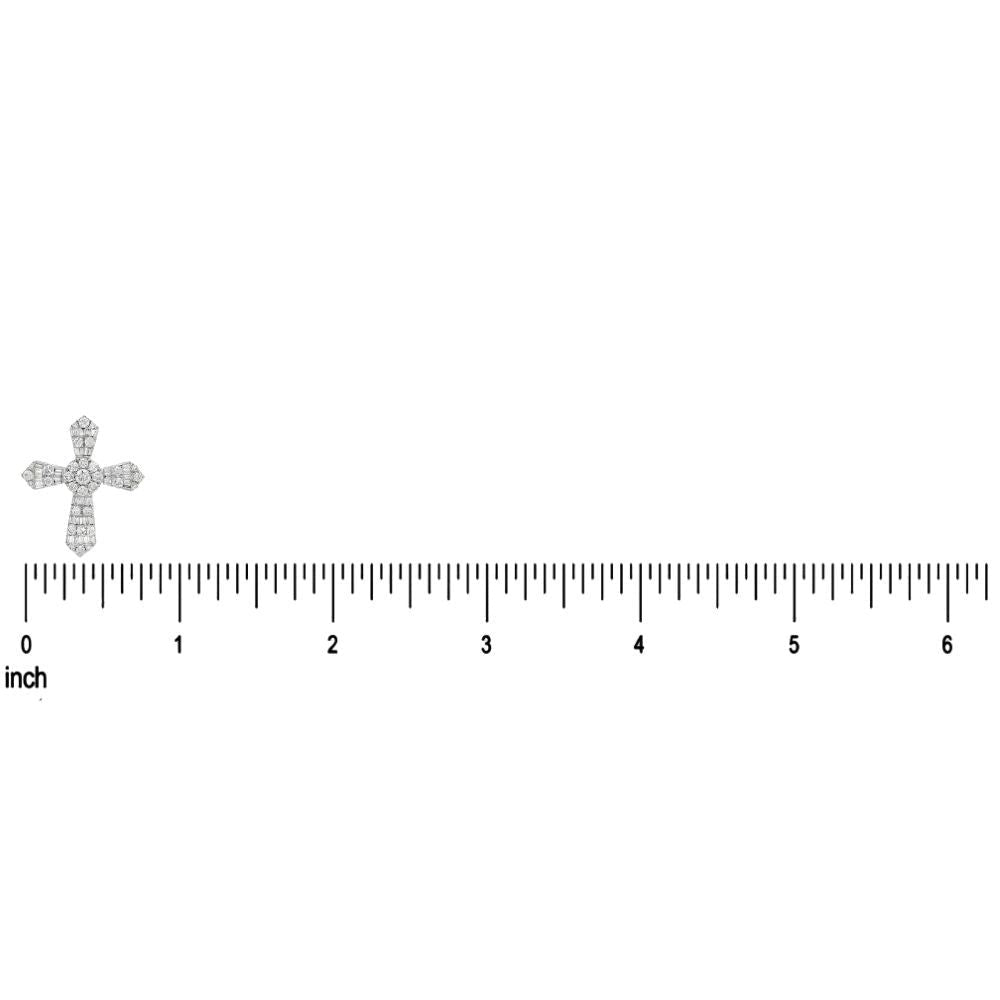 Baguette Diamond Cross