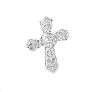 Baguette Diamond Cross