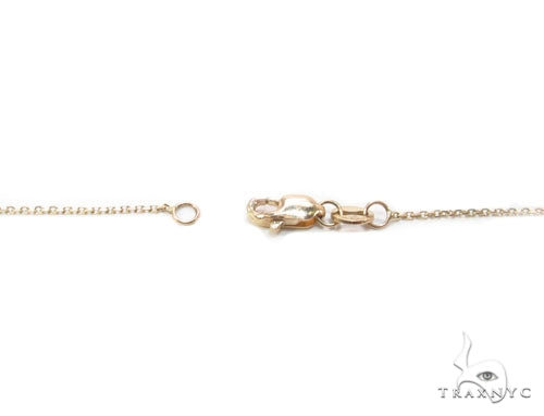 Bezel Diamond Button Necklace 34946