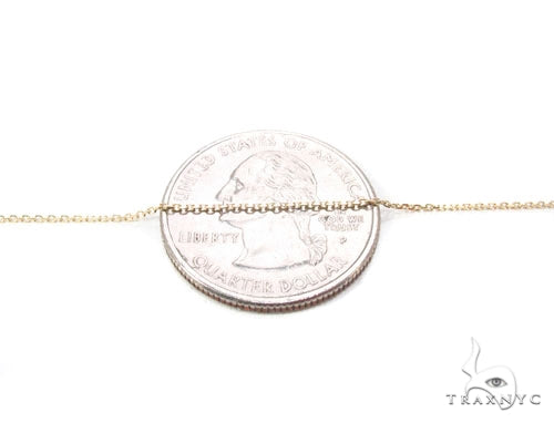 Bezel Diamond Button Necklace 34946