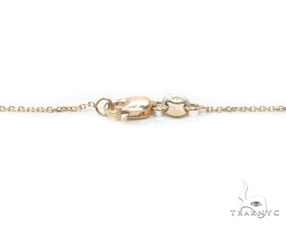 Bezel Diamond Button Necklace 34946