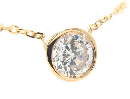 Bezel Diamond Necklace 34422
