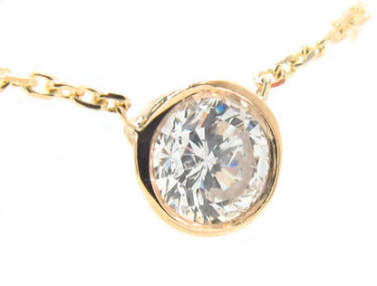 Bezel Diamond Necklace 34422