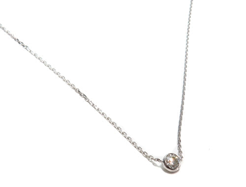 Bezel Diamond Necklace 40924