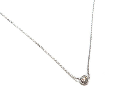 Bezel Diamond Necklace 40924