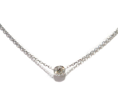 Bezel Diamond Necklace 40924