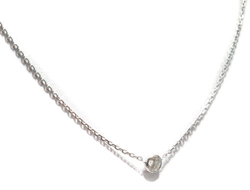 Bezel Diamond Necklace 40924