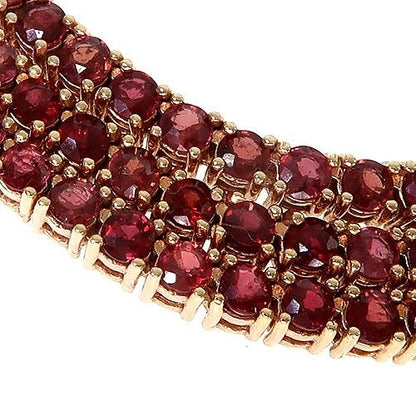 Blood Red Sapphire Tennis Chain
