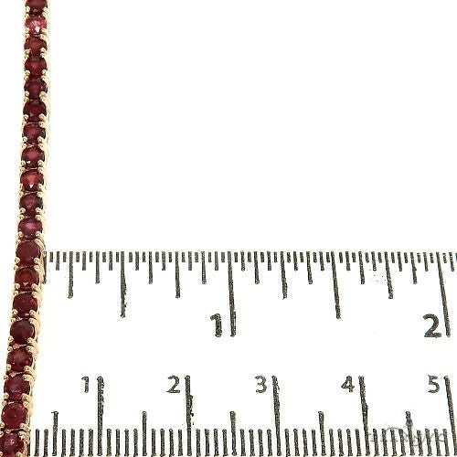 Blood Red Sapphire Tennis Chain