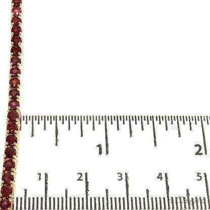 Blood Red Sapphire Tennis Chain