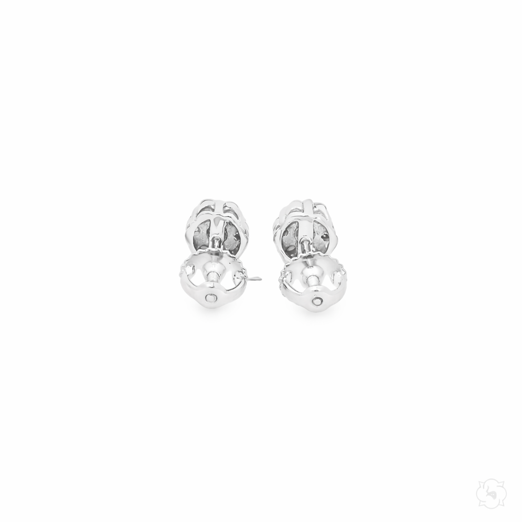 Ocean Blue Flower Earrings