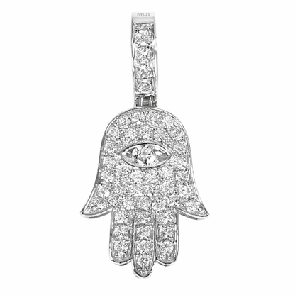 14K Gold Hamsa Diamond Pendant