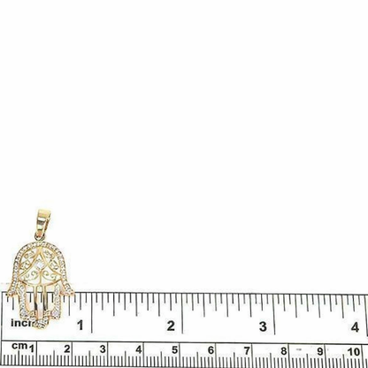 Hamsa Diamond Pendant