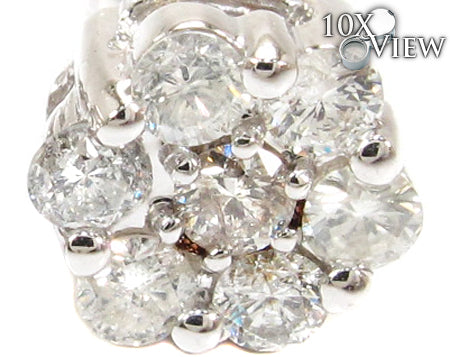 Flower Diamond Stud Earrings