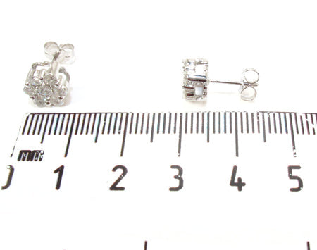 Flower Diamond Stud Earrings