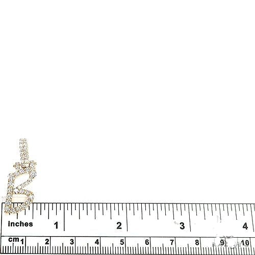 Custom Made Initial 'B' Diamond Pendant