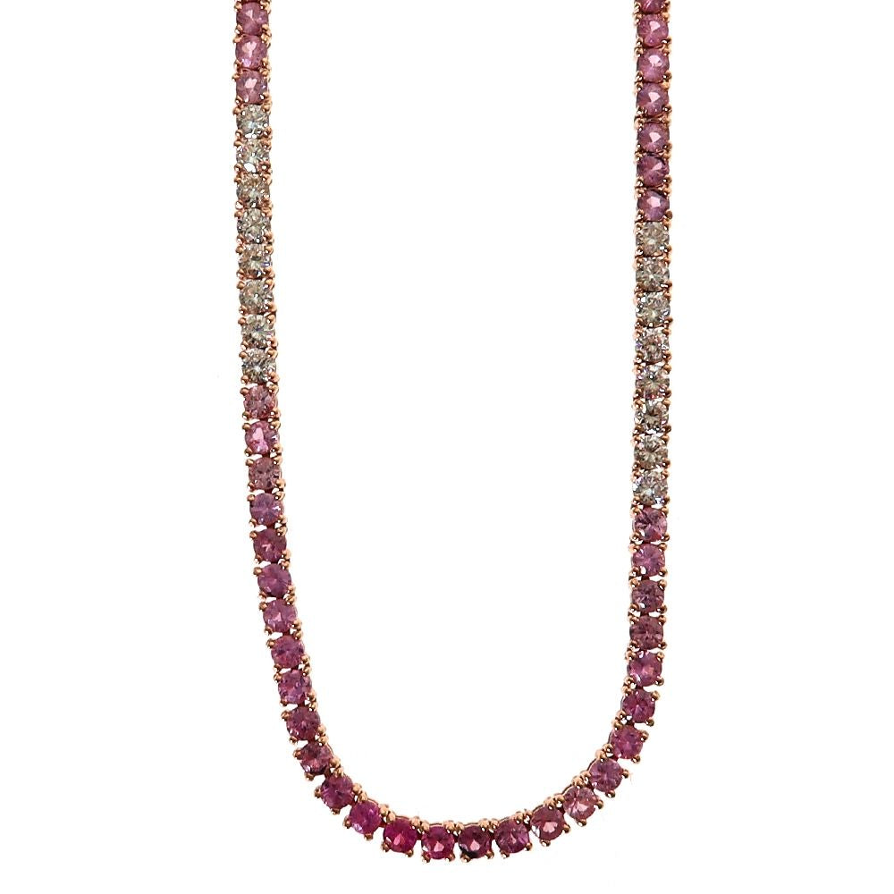 Diamond Blossom Tennis Chain