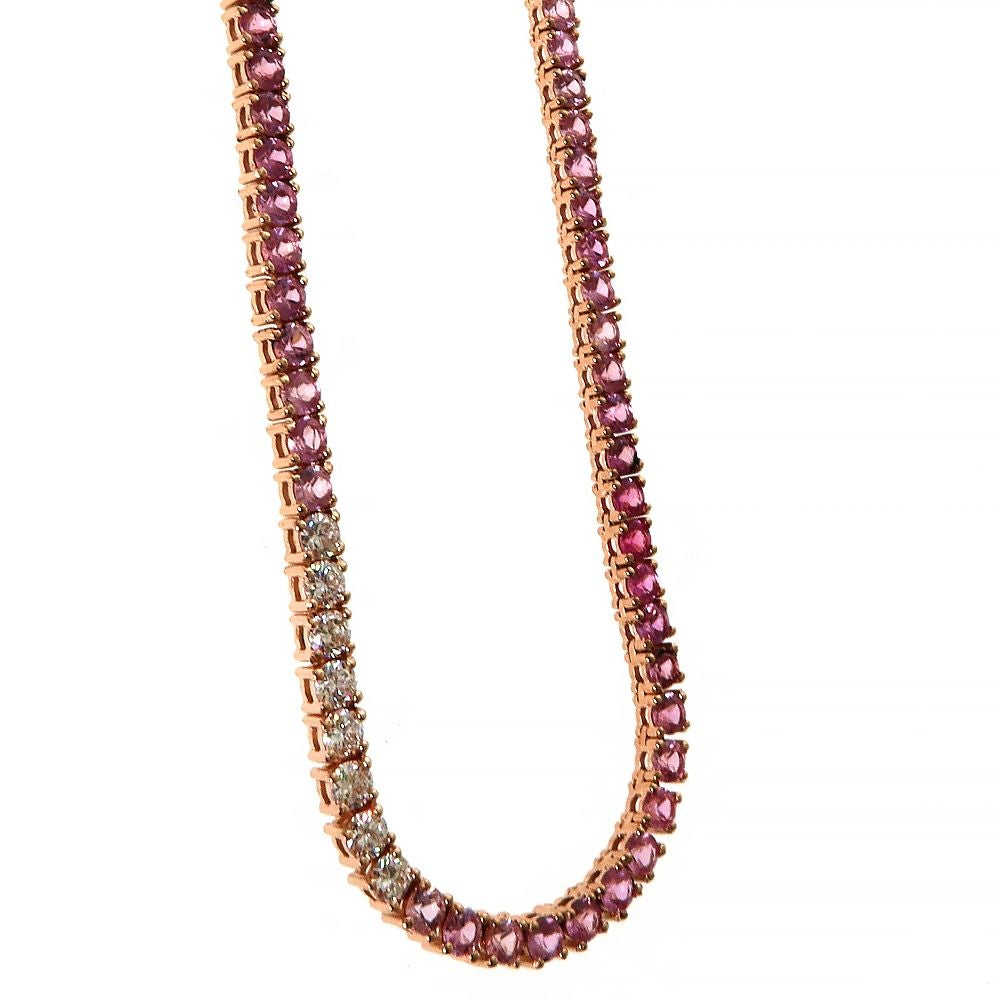 Diamond Blossom Tennis Chain