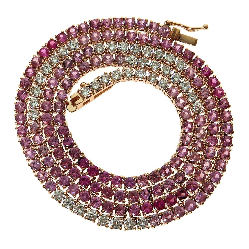 Diamond Blossom Tennis Chain